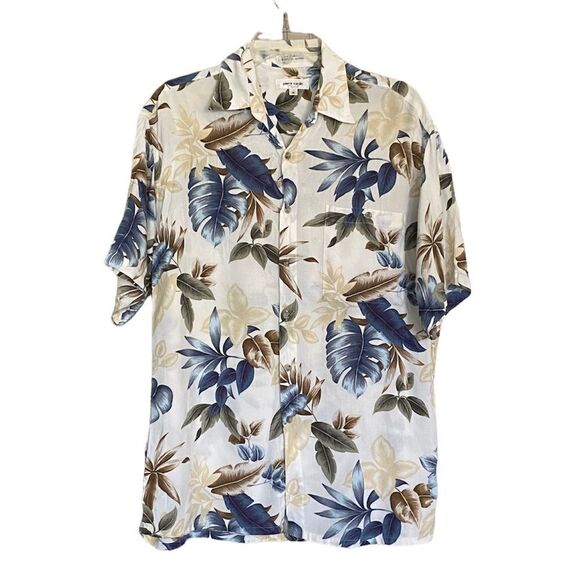 Pierre Cardin Mens M Hawaiian Shirt - Picture 1 of 9
